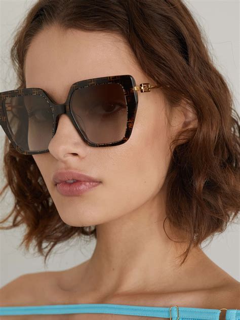 fendi 60mm oversized square sunglasses|fendi oversized 56mm sunglasses.